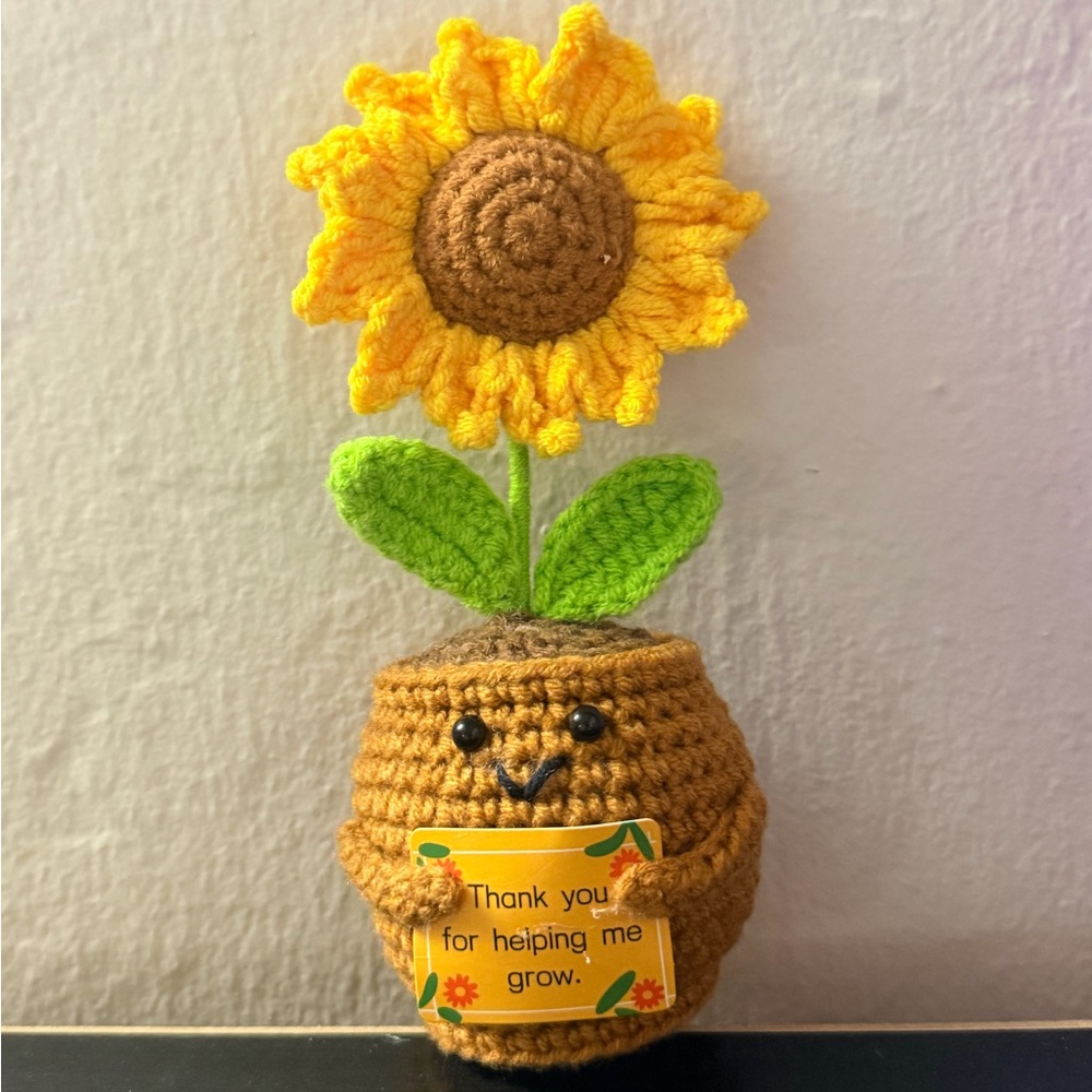 Crochet Sunflower Decor